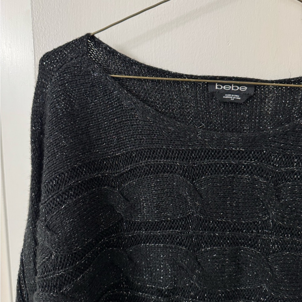 Bebe Elegant Black Knit Sweater